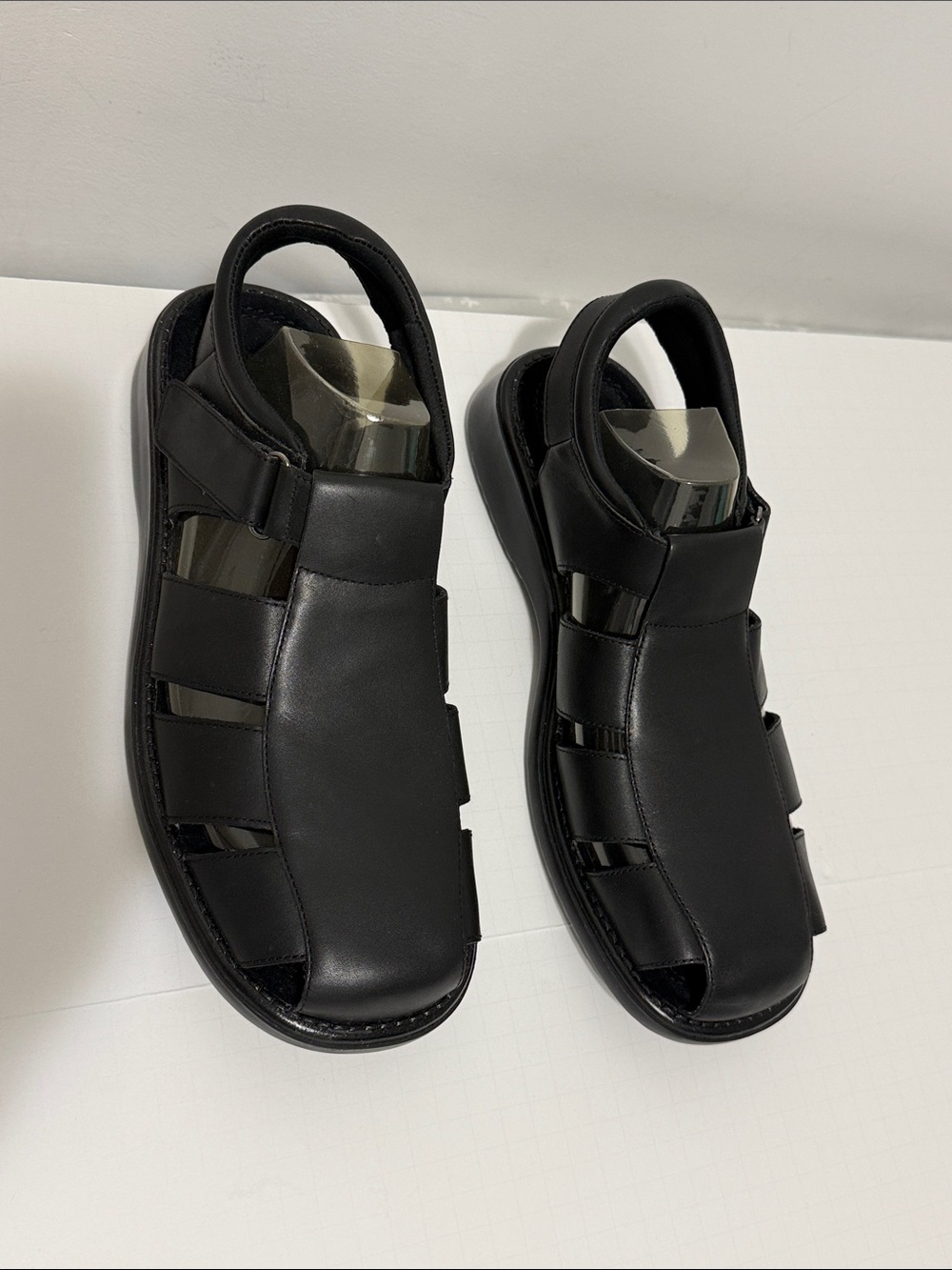Unlisted Black Men's Closed-Toe Fisherman Sandals by KENNETH COLE